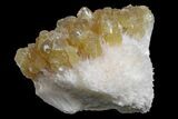 Yellow Calcite On Scolecite (Zeolite) Sprays - Maharashtra, India #168707-1